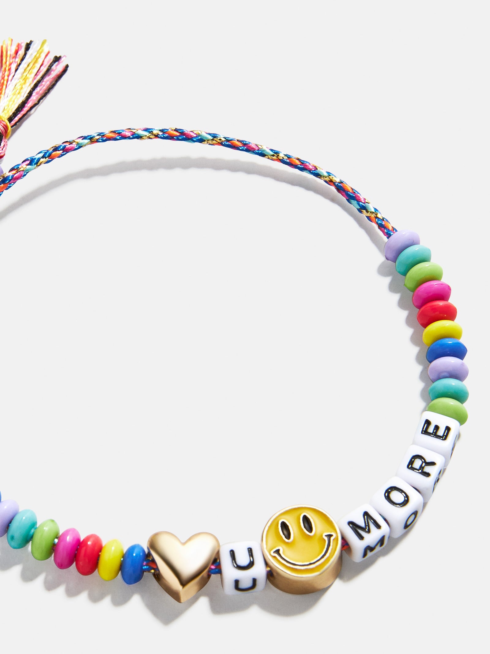 Ultimate Kids' Love U More Beaded Bracelet - Smiley Face Charm