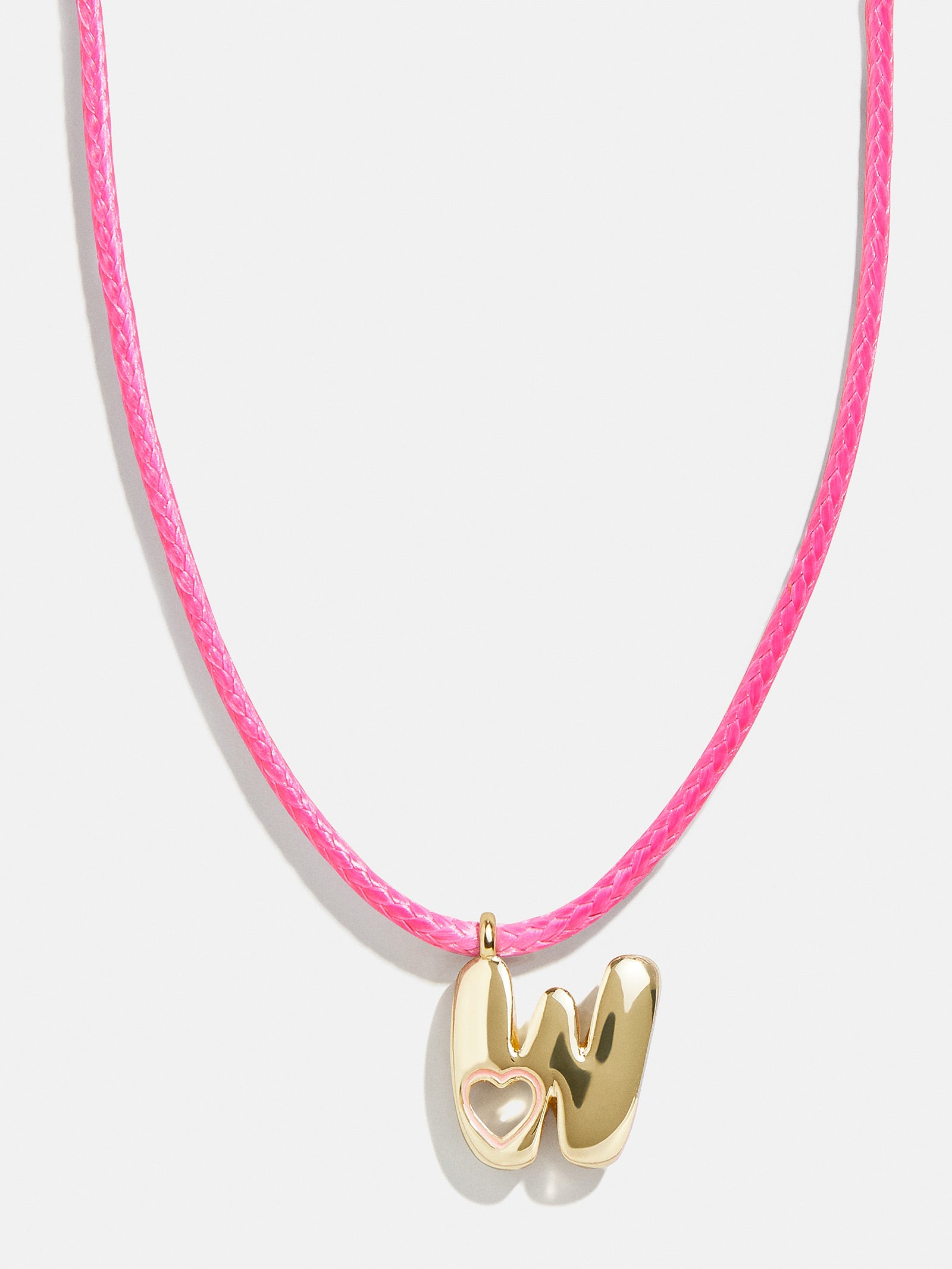 Premium Personalized Kids Initial Necklace - Light Pink