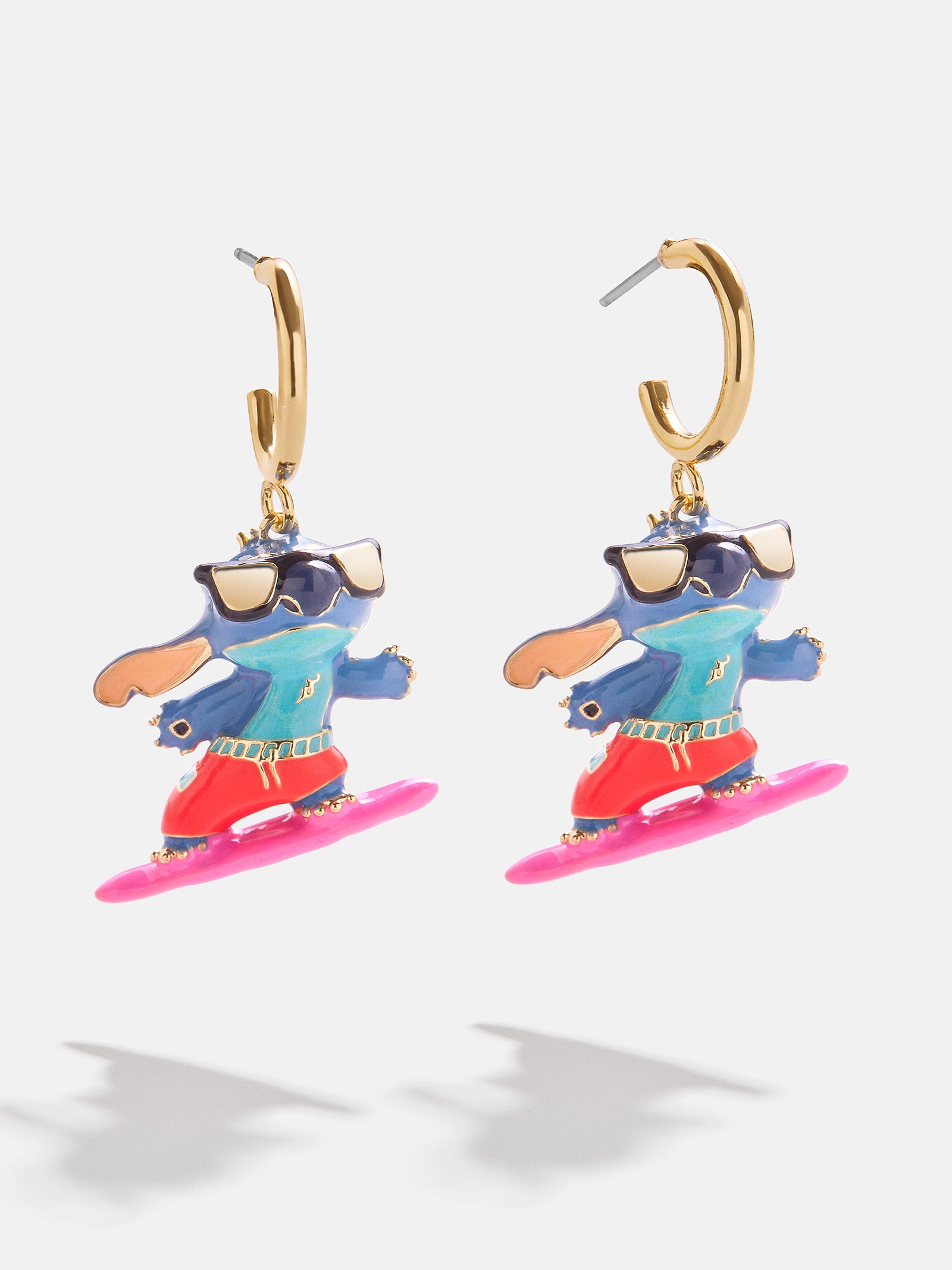 Premium Stitch Disney Surfer Earrings - Blue | Ultimate Beach Style