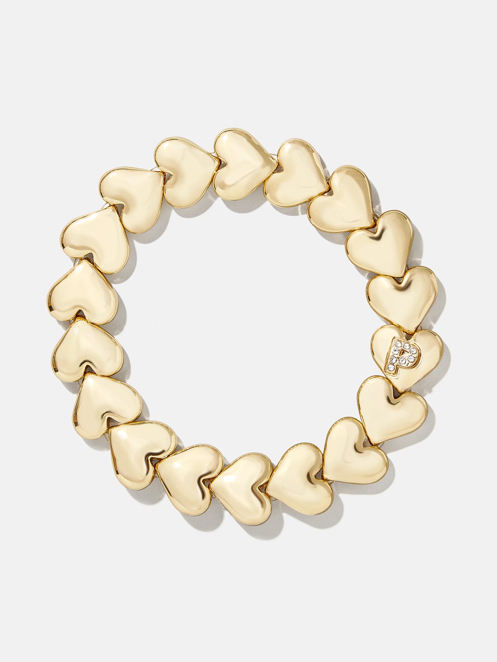 Premium Caroline Initial Bracelet - Gold/Pavé with Custom Initial