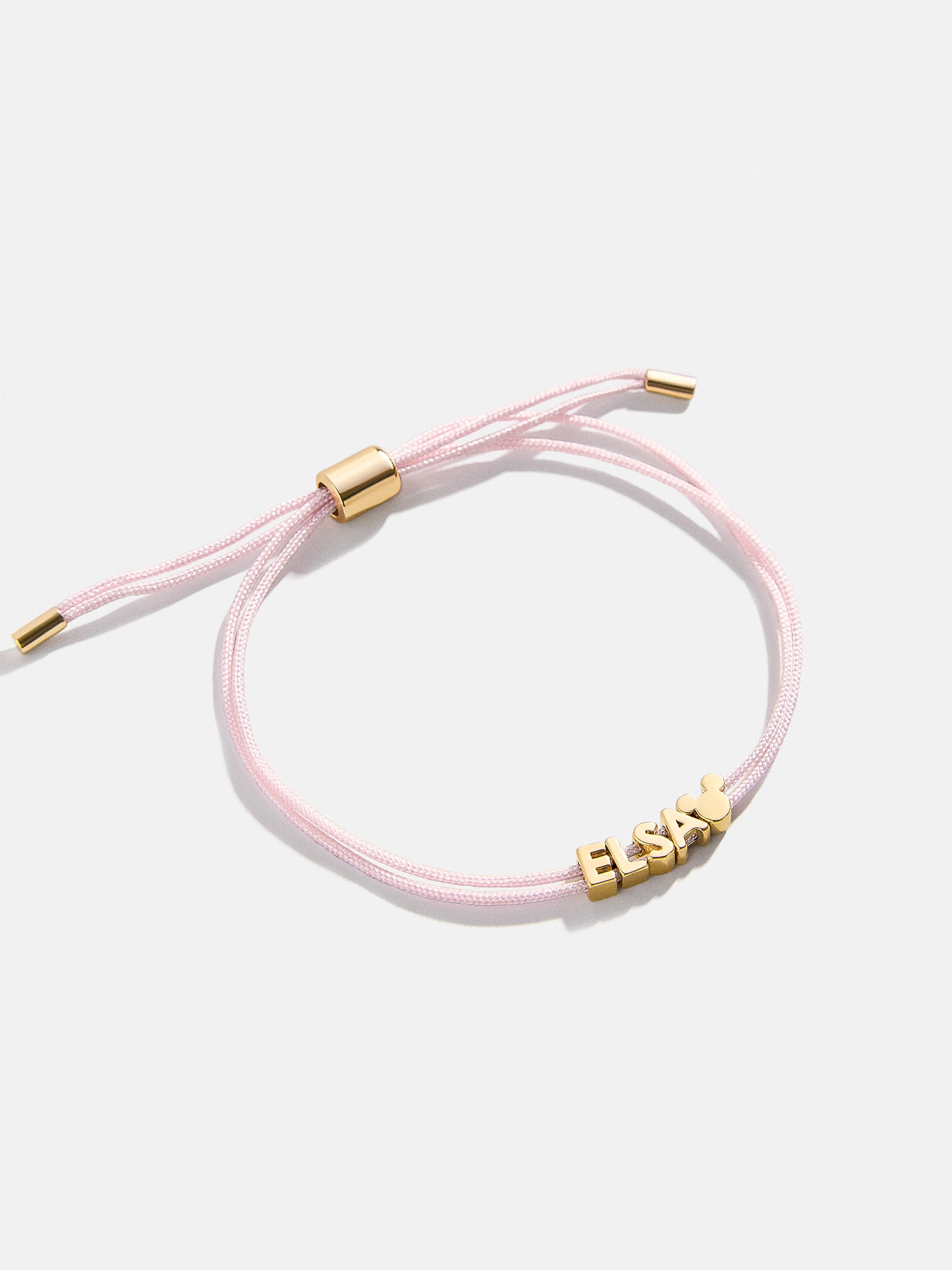 Premium Mickey Mouse Disney Custom Cord Bracelet - Light Pink