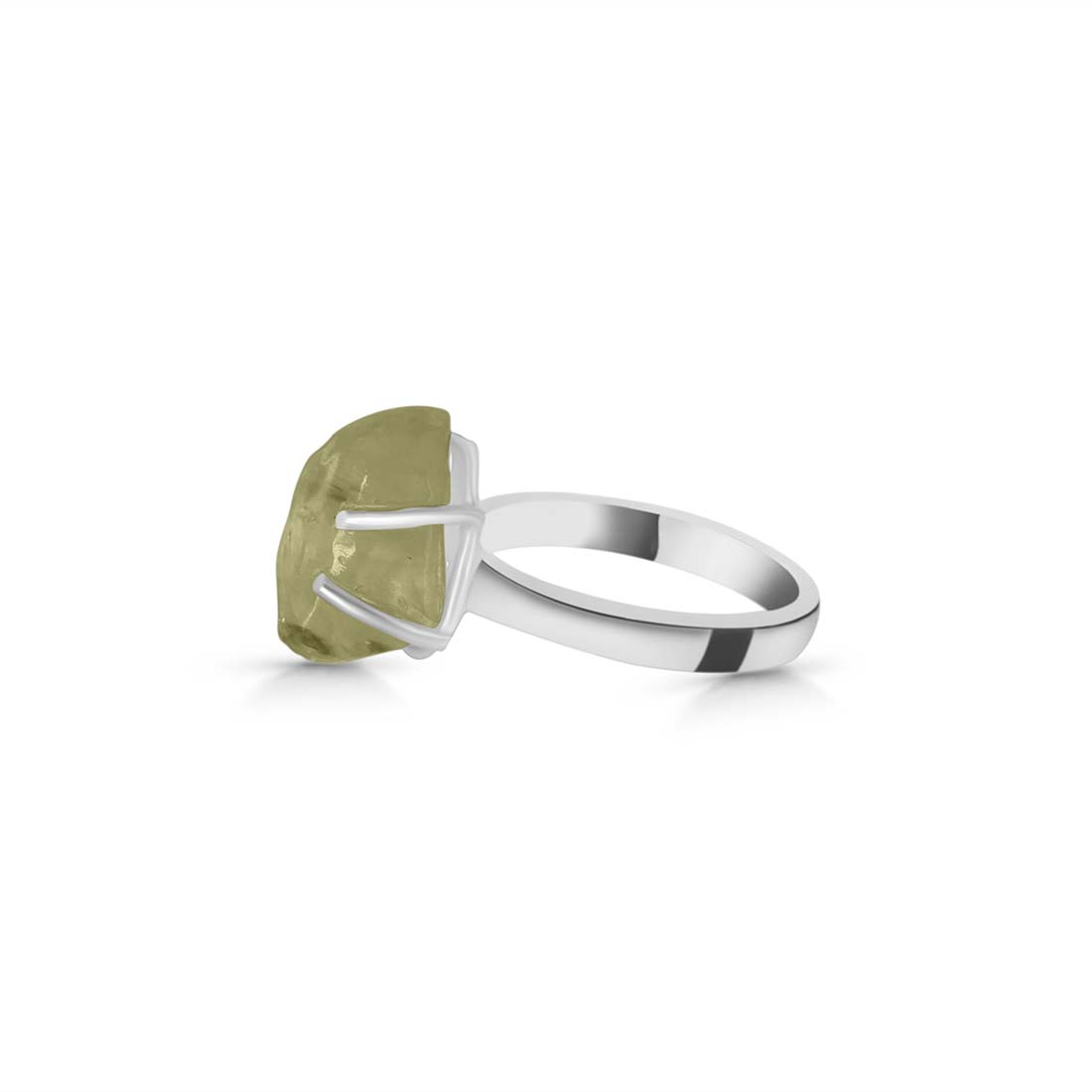 Premium Libyan Desert Glass Statement Ring - LDG-R-8