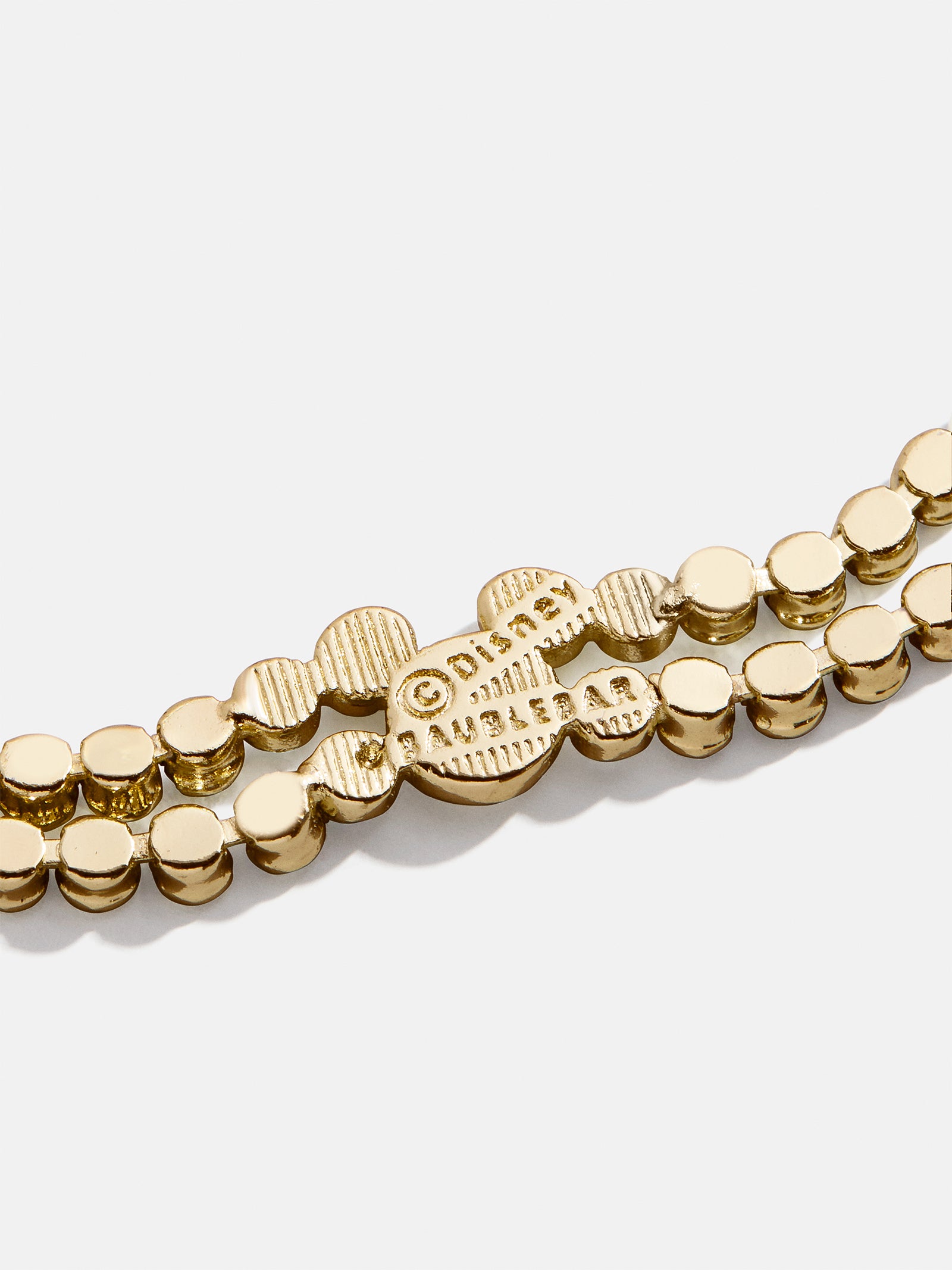 Premium Disney Mickey Pavé Pull Tie Bracelet - Gold