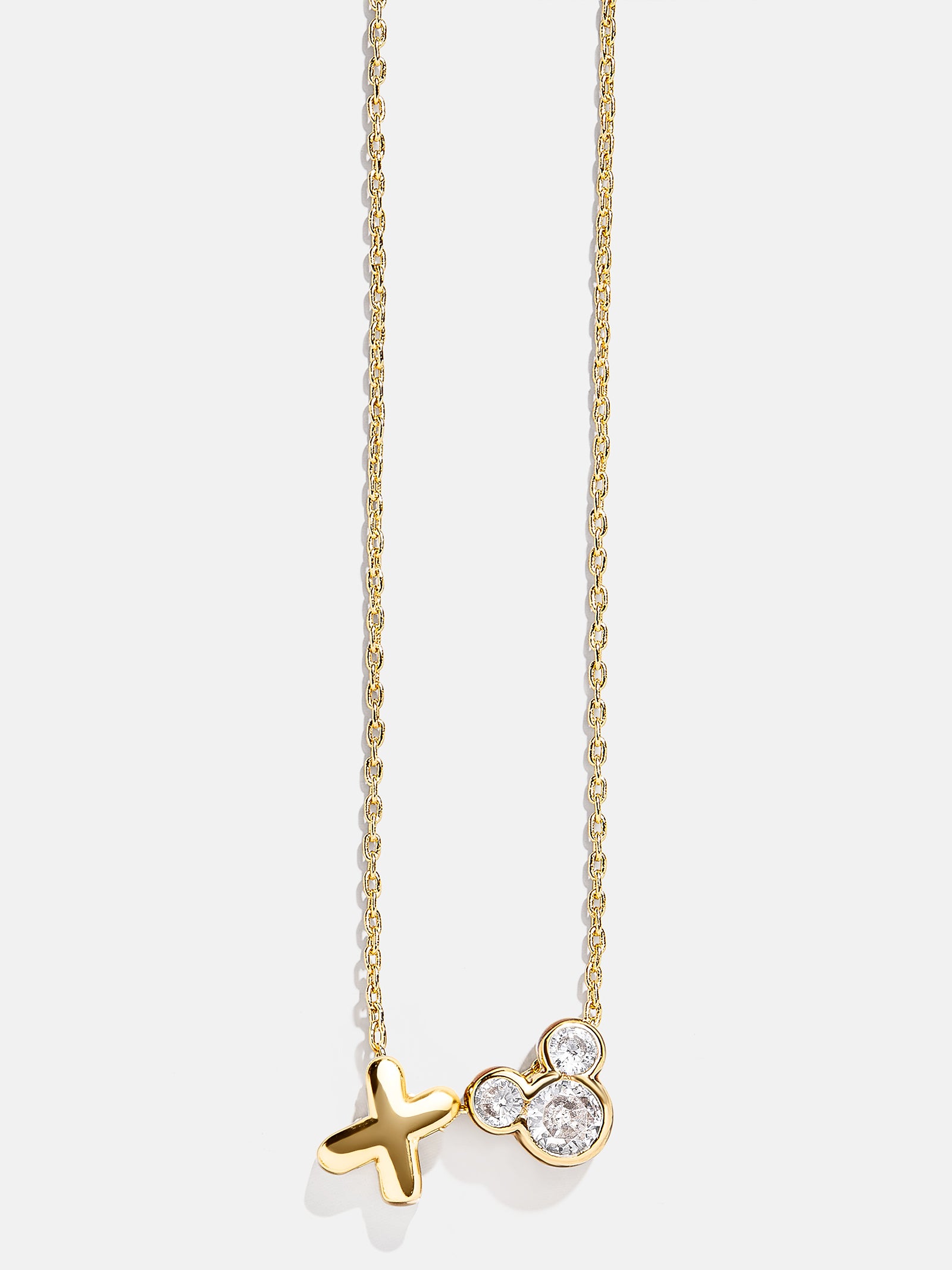 Premium Disney Mickey Mouse Initial Necklace - Gold/Pavé | Ultimate Disney Jewelry