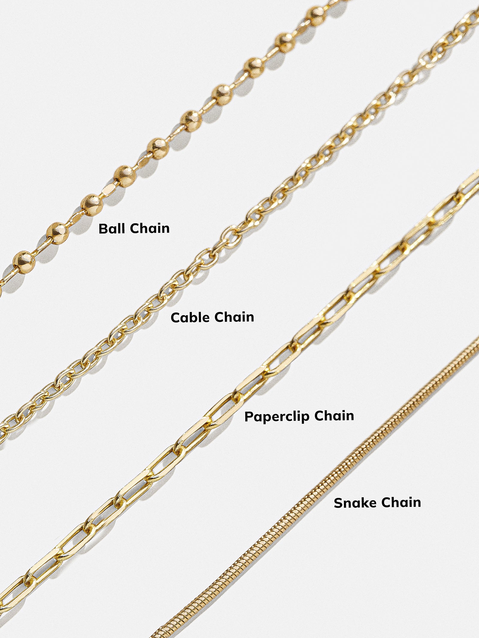 Premium Cluster Charm Necklace - Customizable Gold Chain