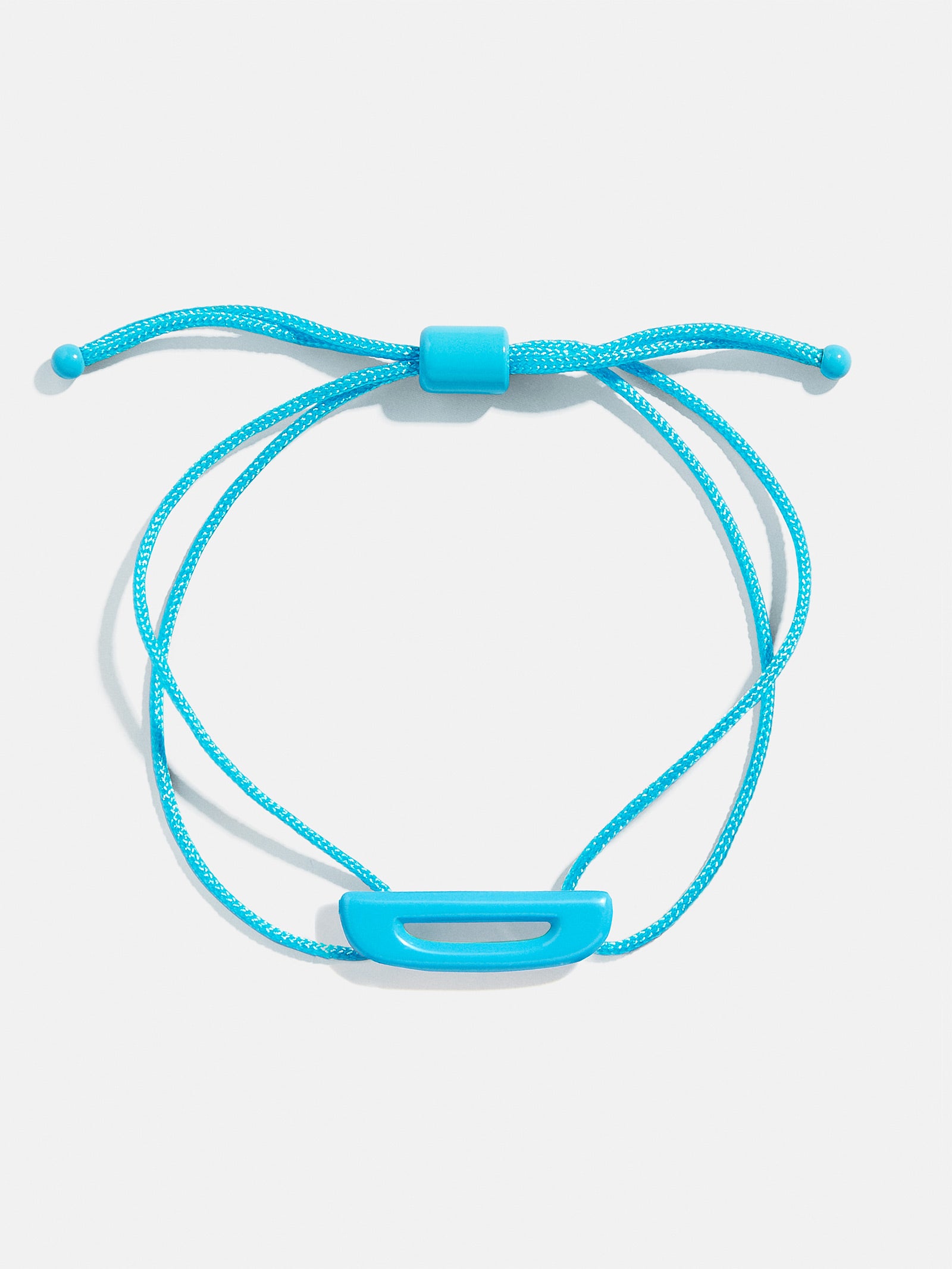 Premium Aqua East West Initial Cord Bracelet - Personalized Style