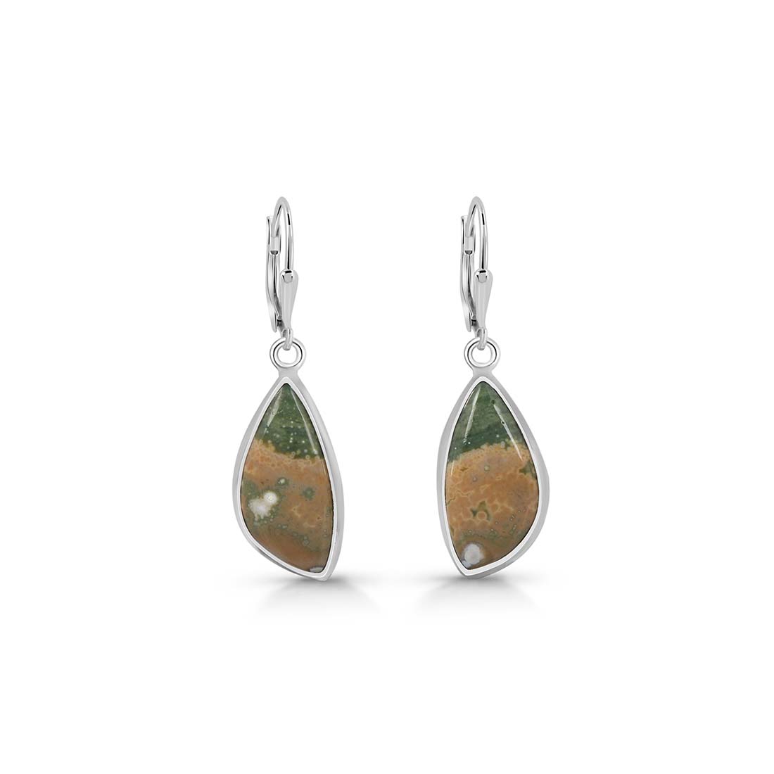 Premium Ocean Jasper Statement Earrings - OCJ-E-6