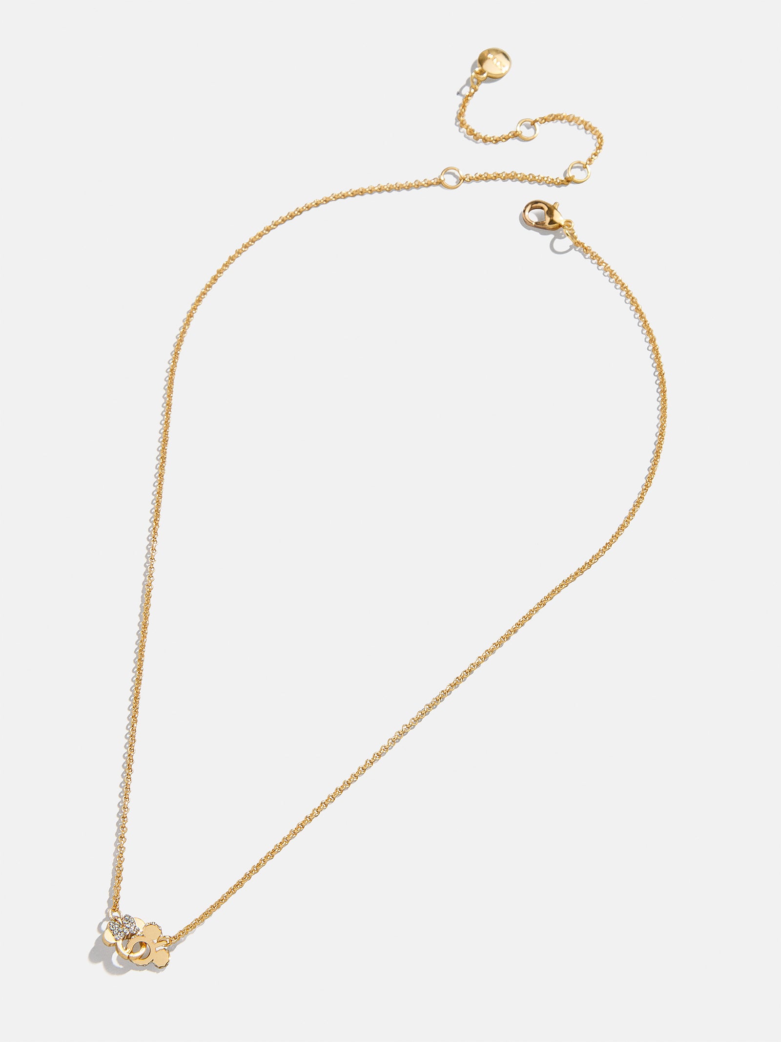 Premium Mickey & Minnie Better Half Necklace - Gold & Pavé Edition