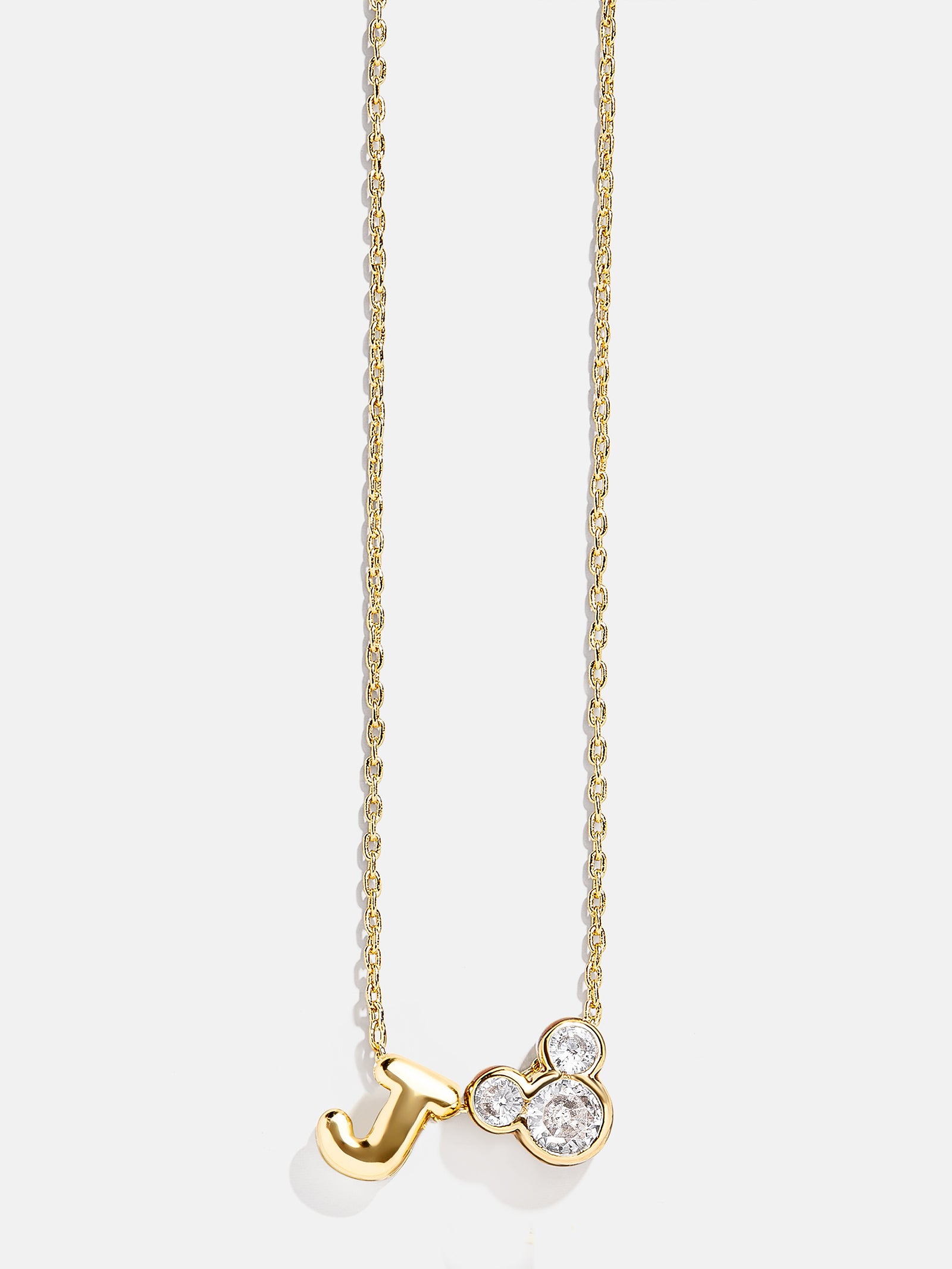 Premium Disney Mickey Mouse Initial Necklace - Gold/Pavé | Ultimate Disney Jewelry