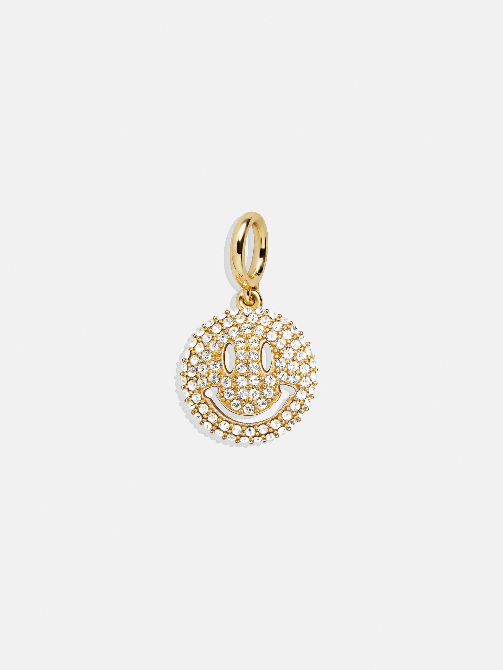 Premium Smiles Cluster Charm Necklace - Gold & Pavé