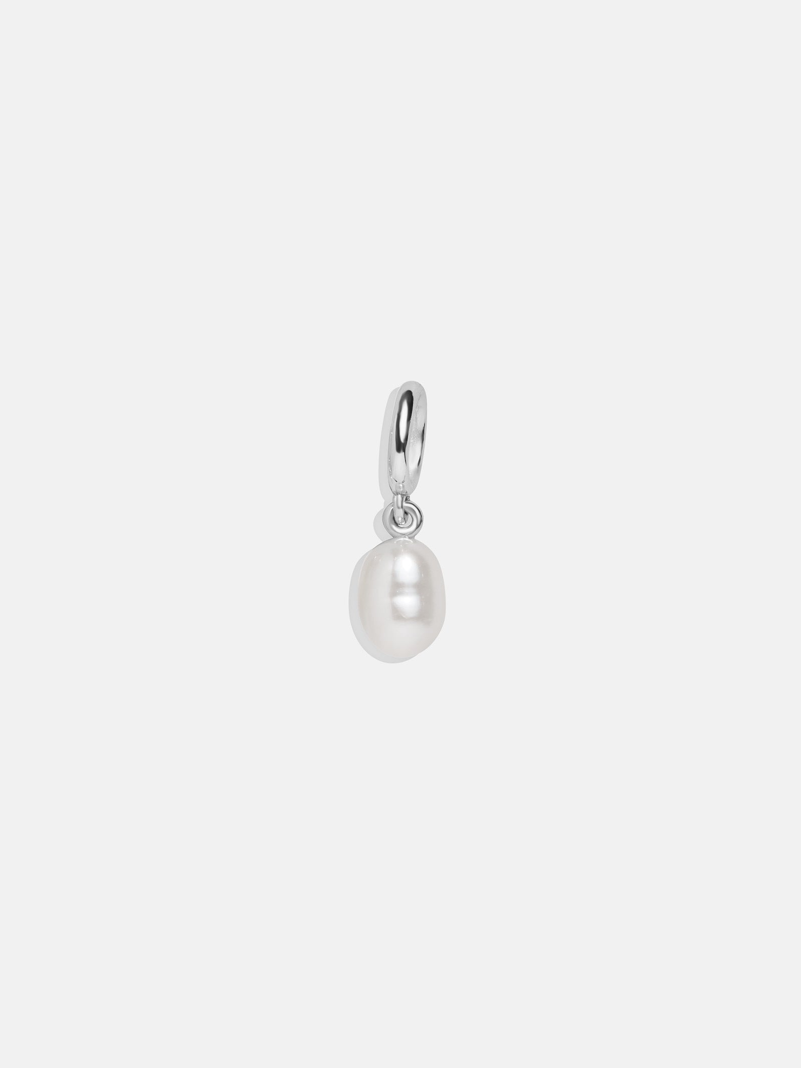 Premium Silver Freshwater Pearl Cluster Charm - Elegant & Modern