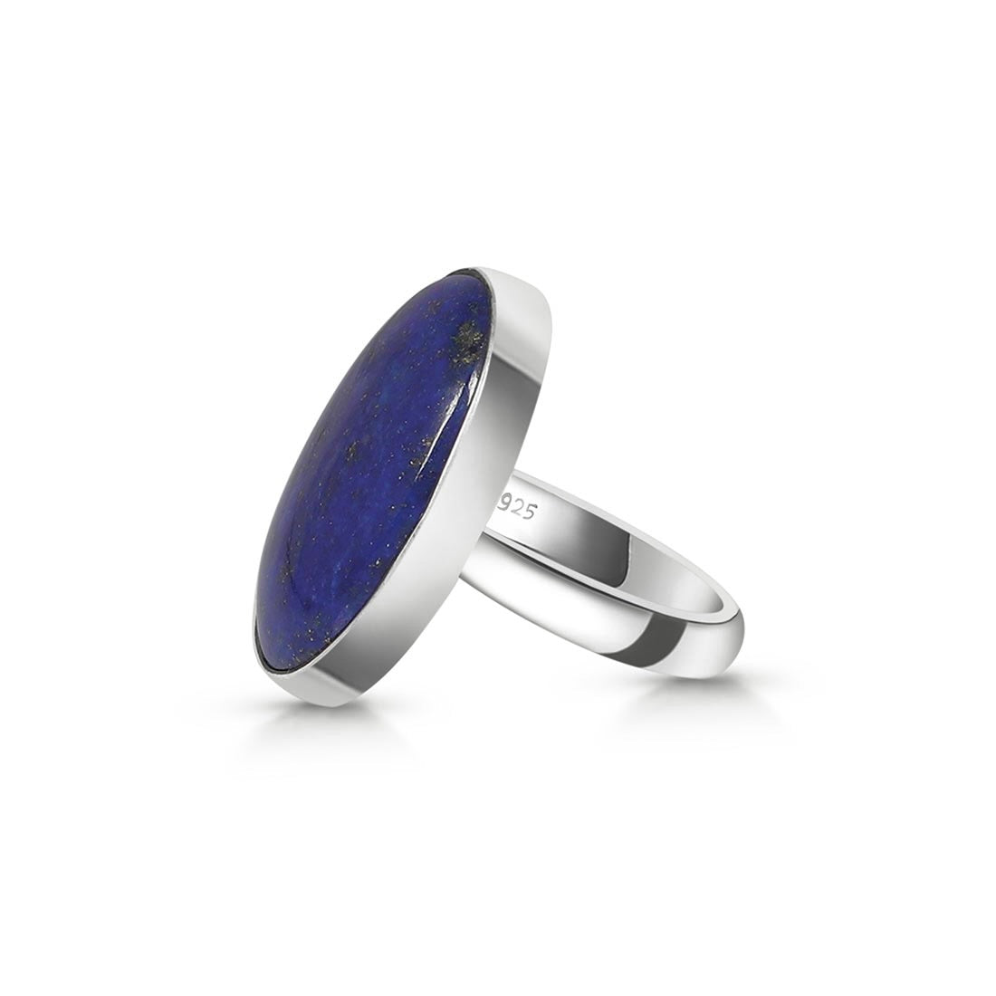 Sagacia Premium Lapis Adjustable Ring - Elegant Blue Gemstone Jewelry