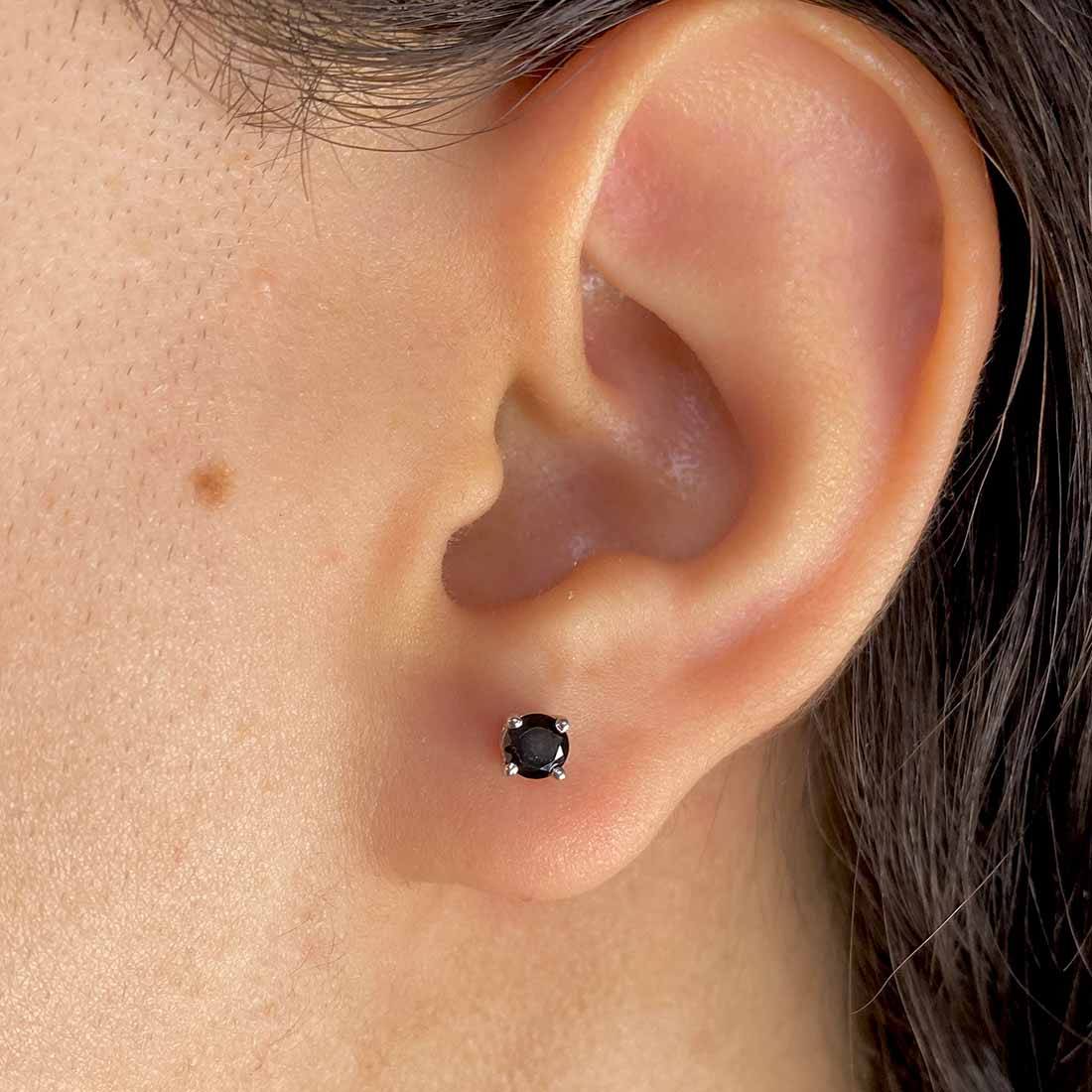 Premium Black Tourmaline Stud Earrings - Ultimate Protection & Style