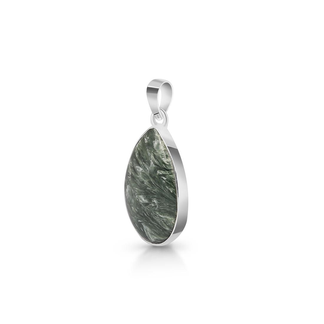 Premium Seraphinite Pendant - Ultimate Elegance (SER-P-23)