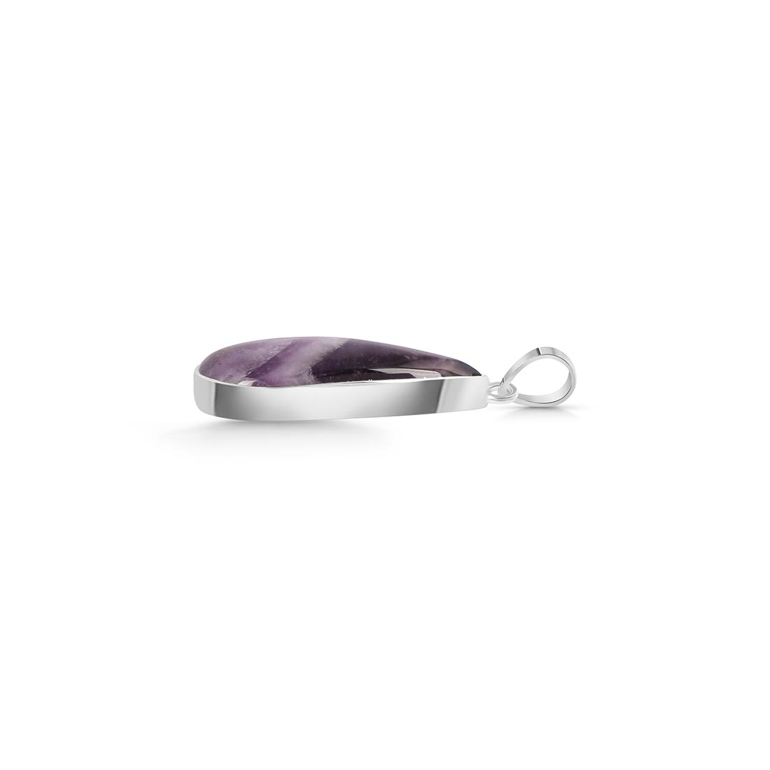 Premium Amethyst Lace Agate Pendant - Elegant Statement Jewelry