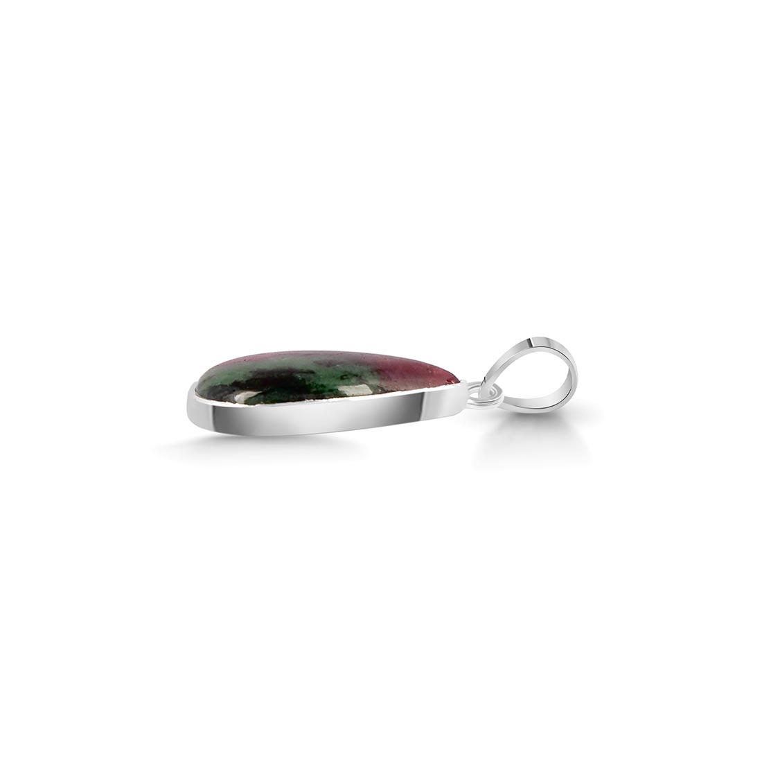 Premium Ruby Zoisite Statement Pendant - 925 Sterling Silver