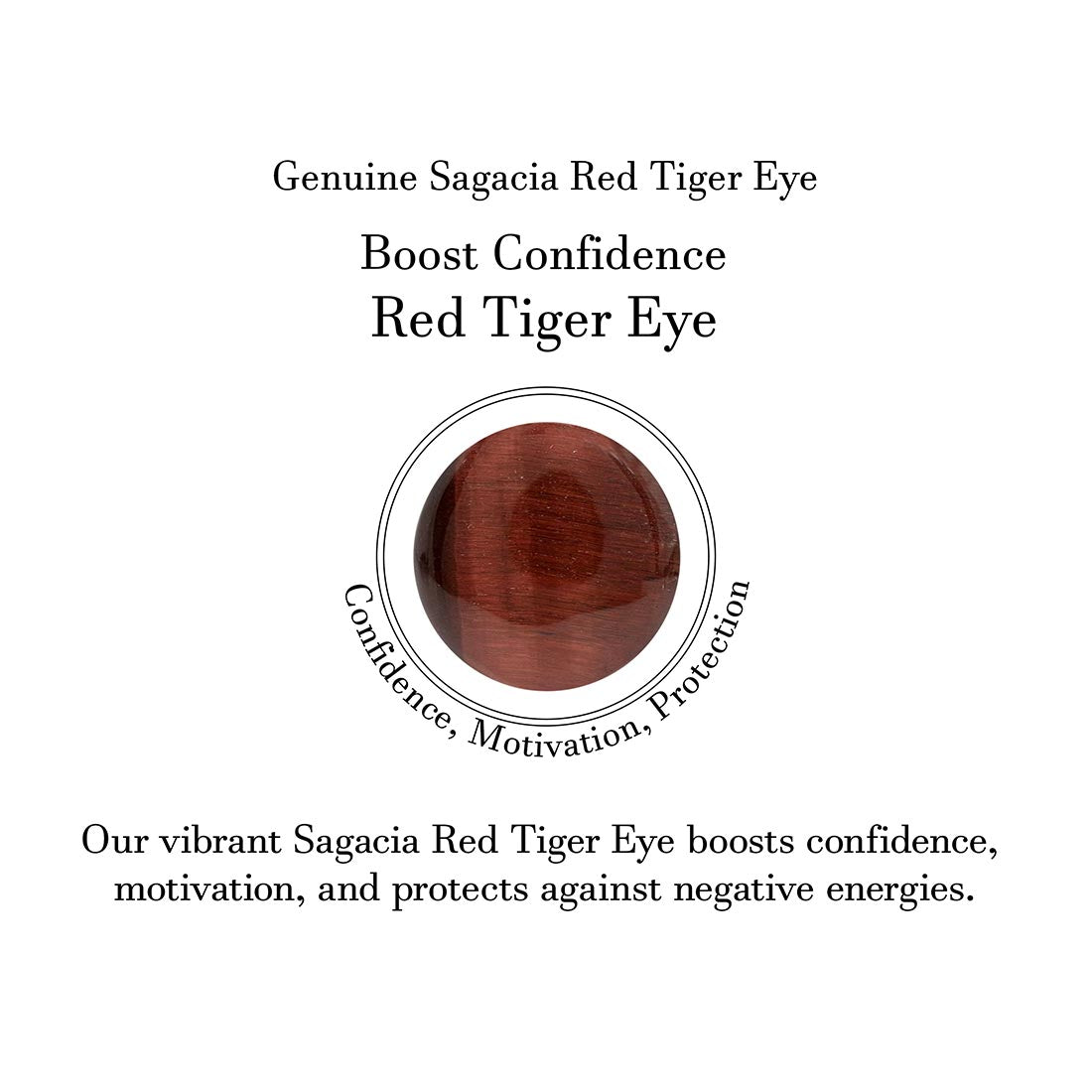 Premium Red Tiger Eye Pendant - Authentic Sagacia Jewelry