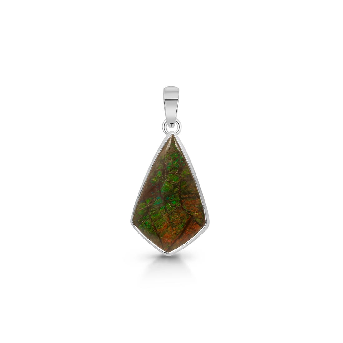 Premium Ammolite Statement Pendant - AML-P-4