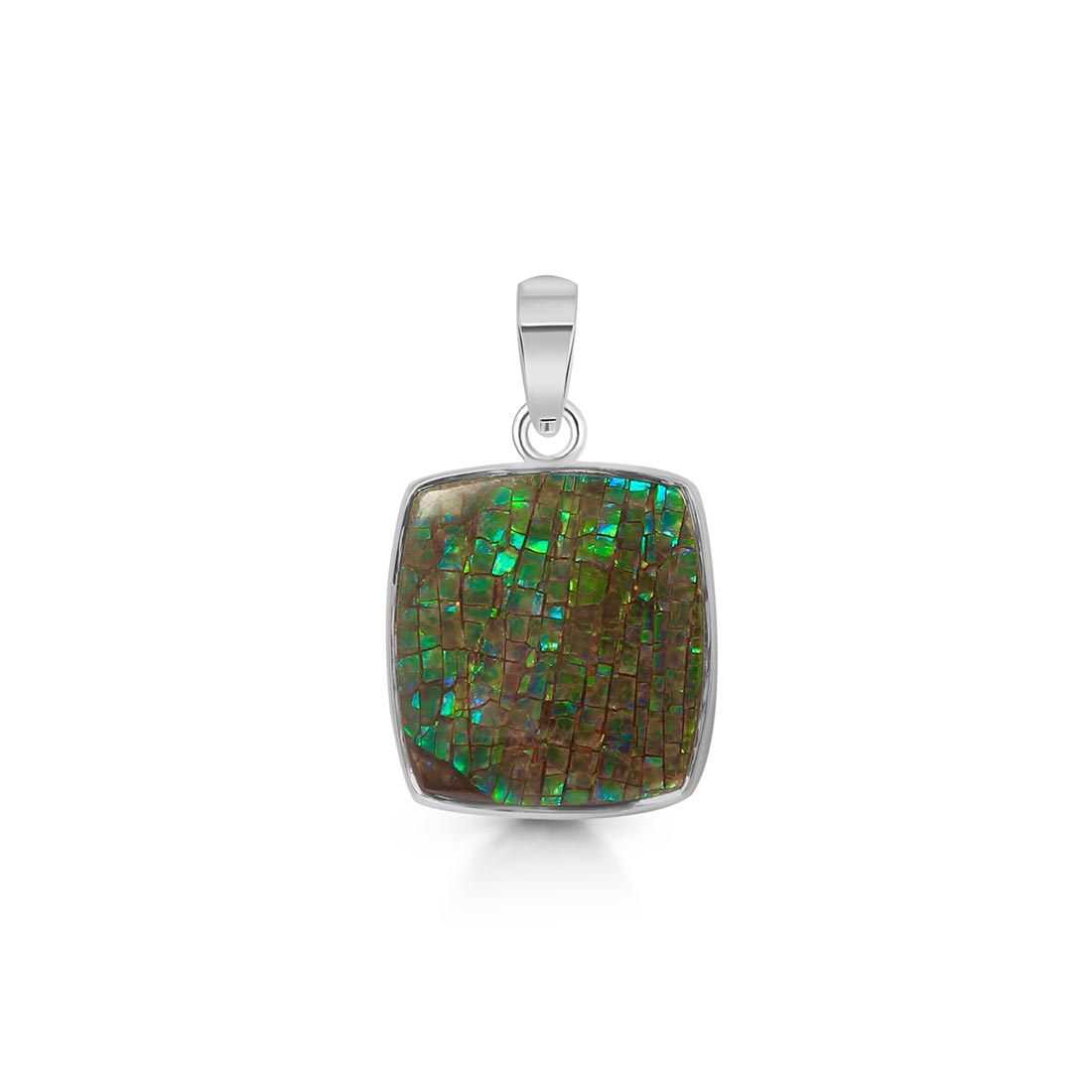 Premium Ammolite Pendant - Ultimate Elegance (AML-P-31)