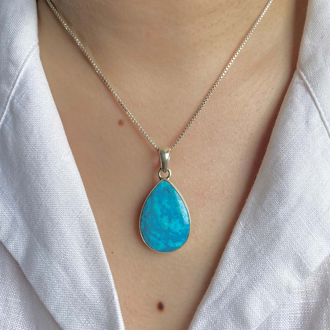 Premium Turquoise Statement Pendant - TRQ-P-33