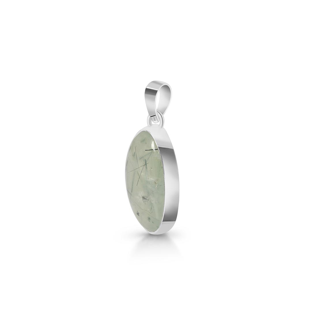 Premium Prehnite Statement Pendant - PRN-P-3