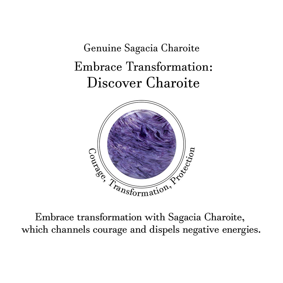 Premium Charoite Statement Pendant - CHR-P-35