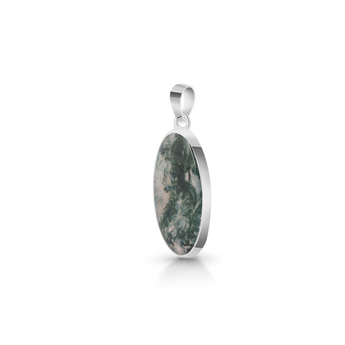 Premium Moss Agate Pendant - Ultimate Nature-Inspired Jewelry