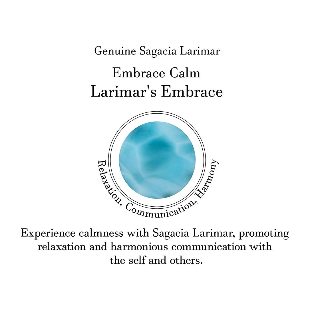 Premium Larimar Pendant - Elegant 925 Sterling Silver Jewelry