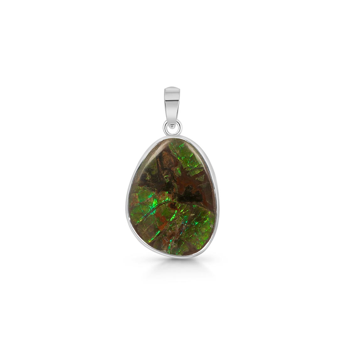 Premium Ammolite Statement Pendant - AML-P-24