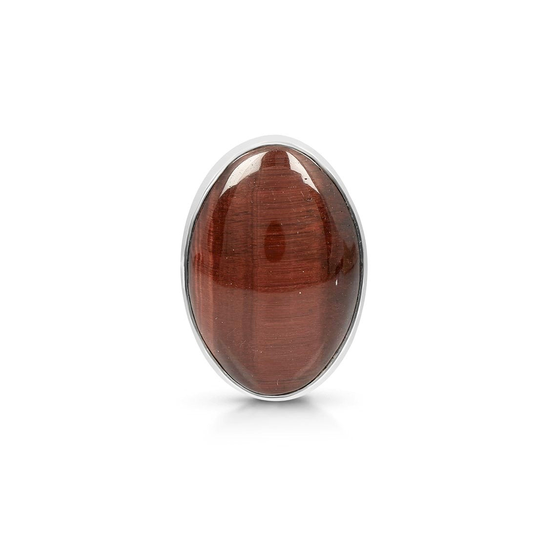 Premium Red Tiger Eye Adjustable Ring - Bold & Authentic (RTE-R-24)