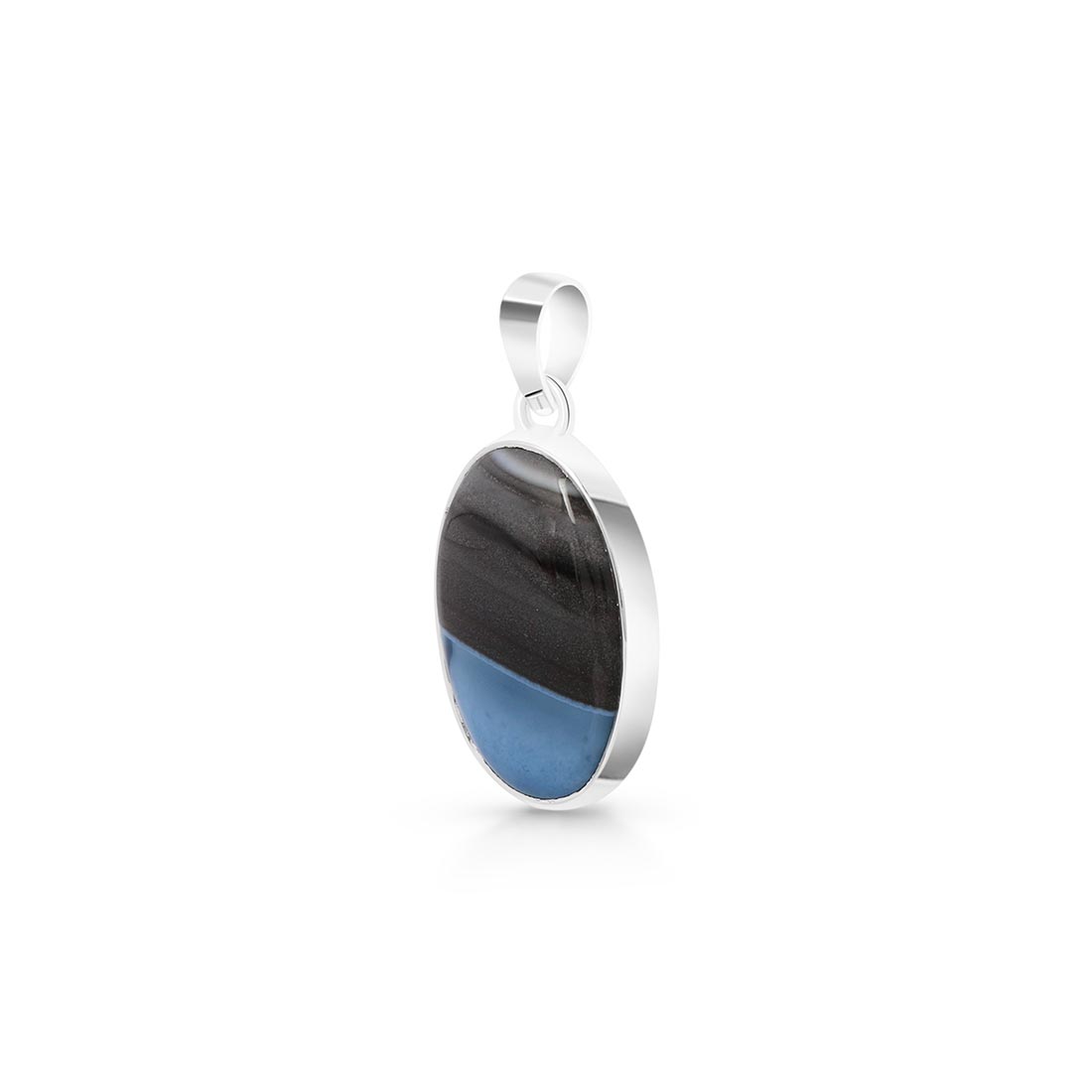 Premium Blue Opal Pendant - Elegant Statement Jewelry (BLO-P-19)