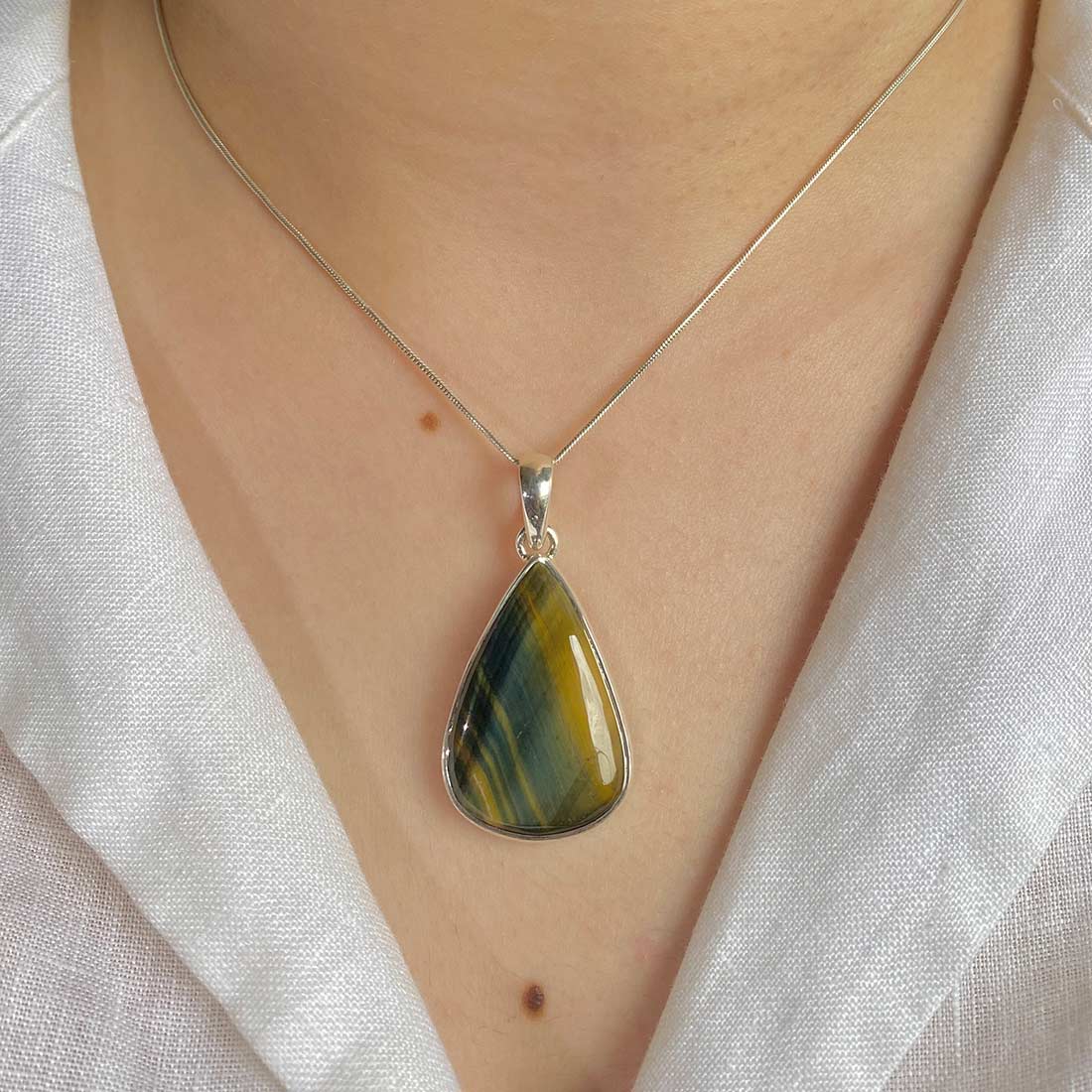 Premium Blue Tiger Eye Pendant - Ultimate Spiritual Jewelry