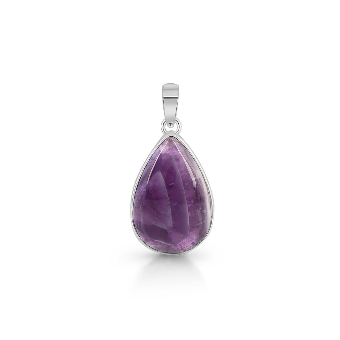 Premium Amethyst Lace Agate Pendant - Sterling Silver Jewelry