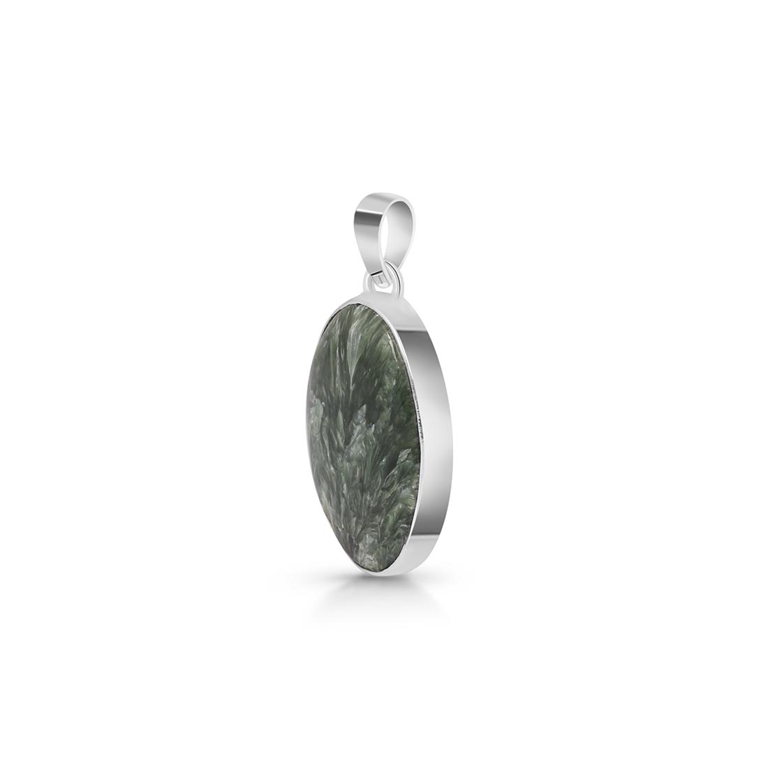 Premium Seraphinite Pendant - Embrace Cosmic Elegance