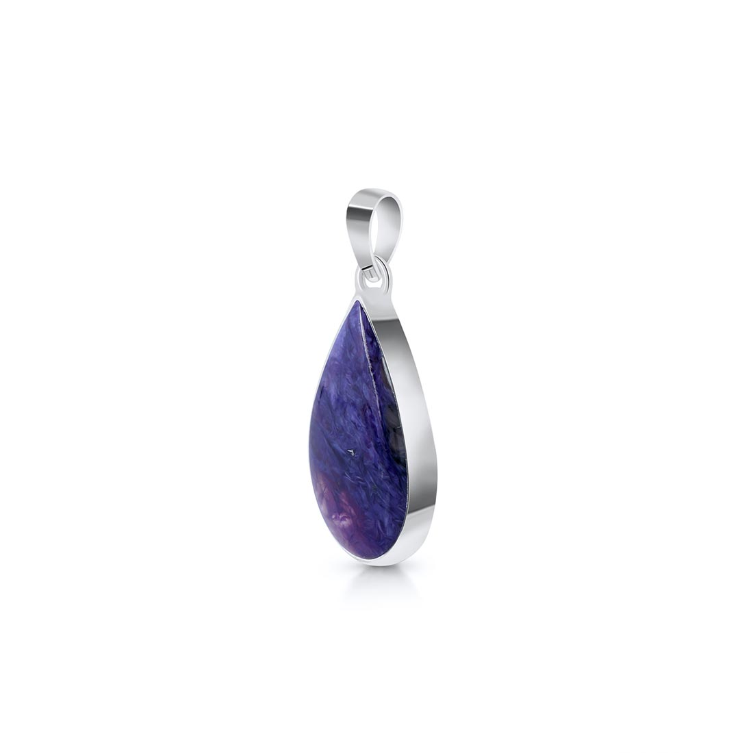 Premium Charoite Pendant - Elegant Purple Statement Jewelry (CHR-P-21)