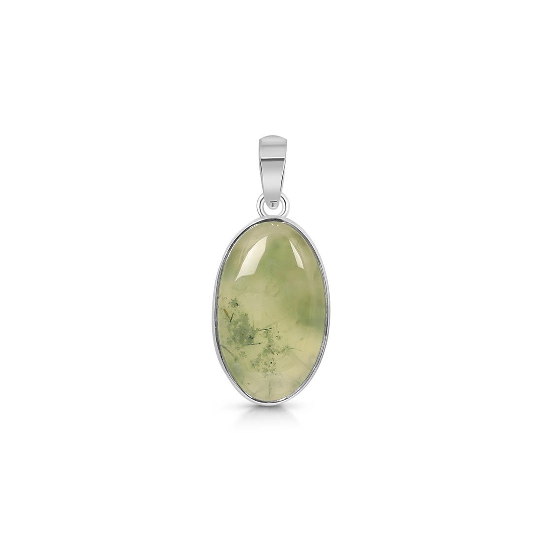 Premium Prehnite Statement Pendant - PRN-P-10