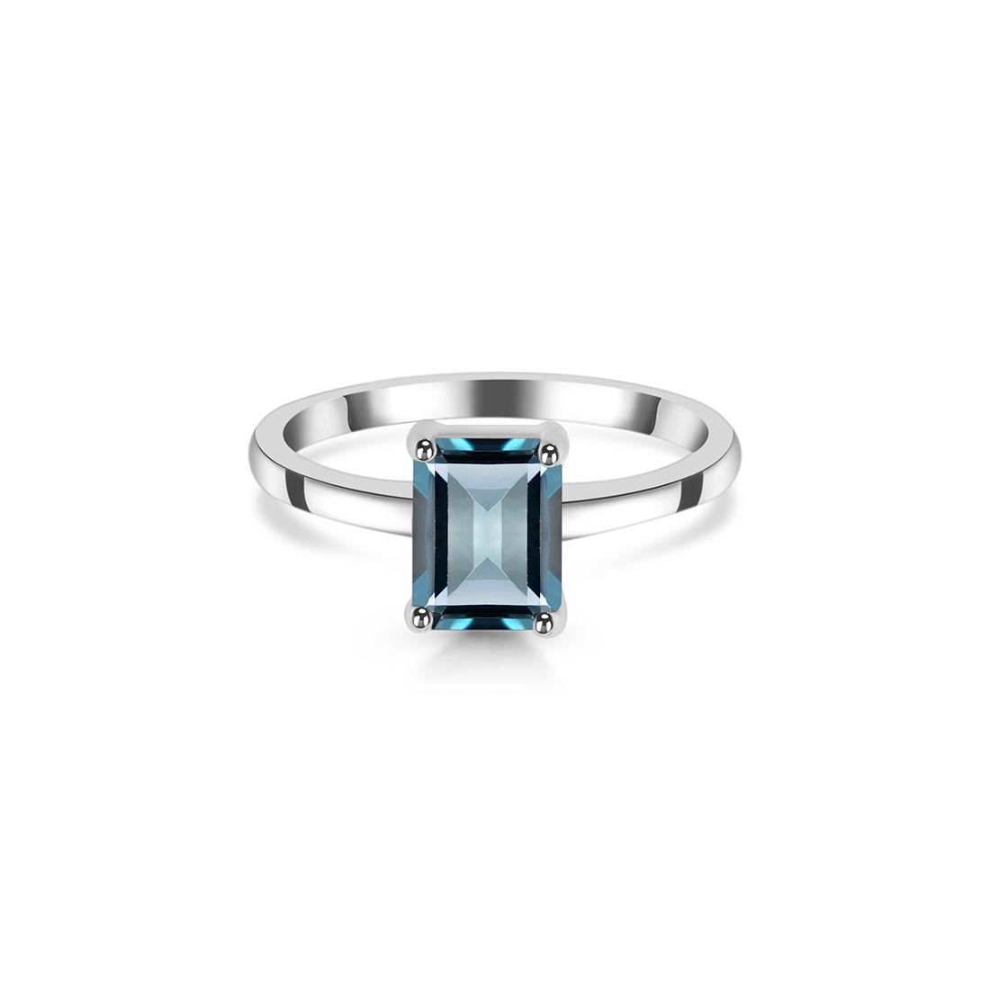 Premium London Blue Topaz Ring - Ultimate Elegance (LBTZ-SR-247)