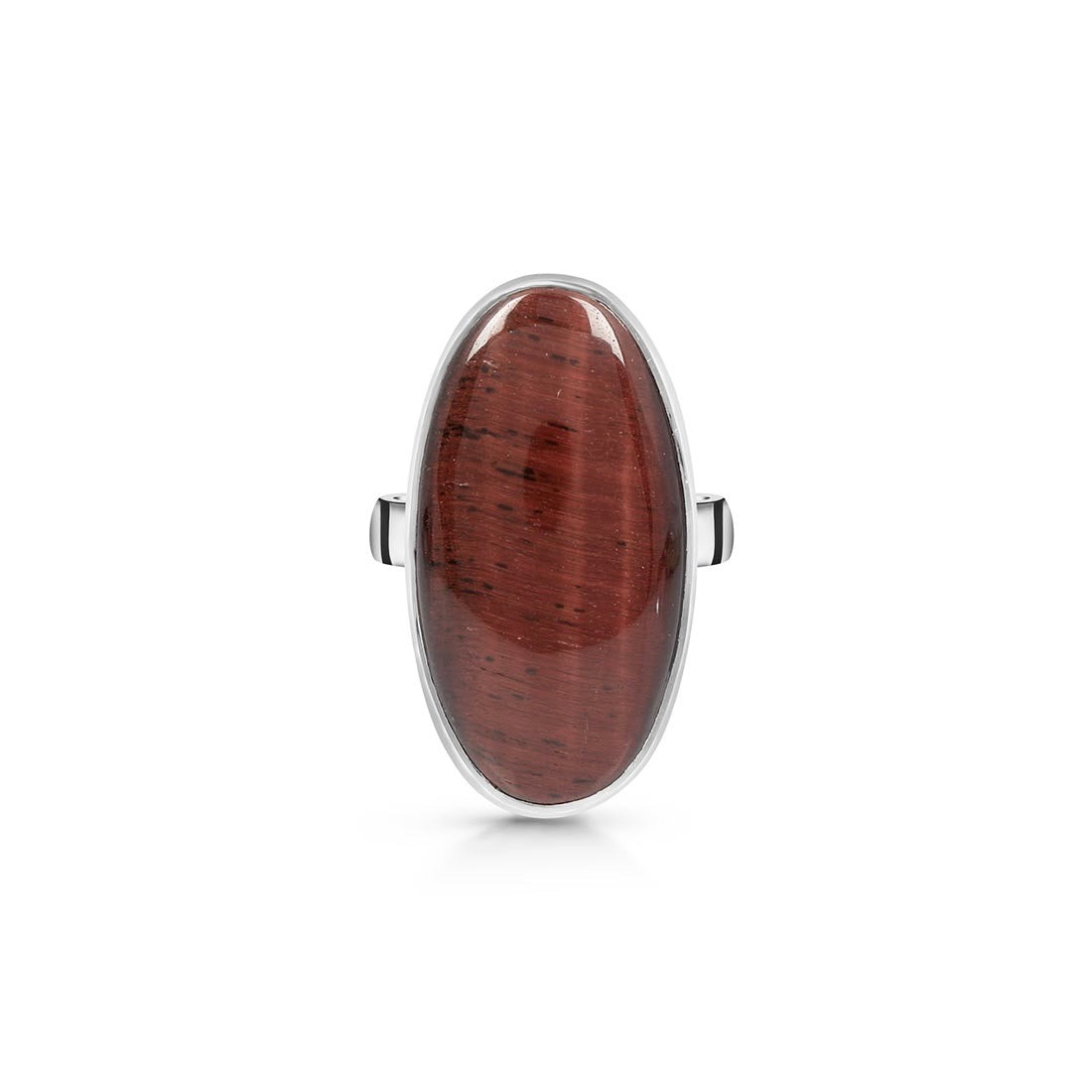 Premium Red Tiger Eye Adjustable Ring - Bold Statement Jewelry