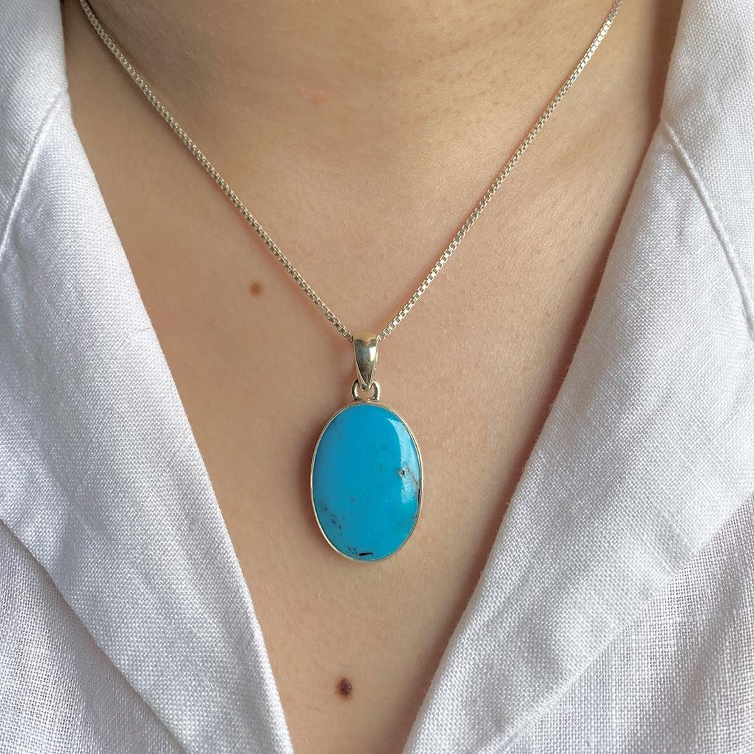 Premium Turquoise Pendant - Ultimate Elegance (TRQ-P-7)