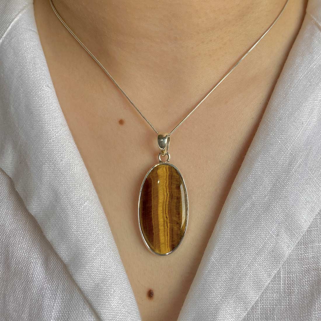 Premium Tiger Eye Statement Pendant - Elegance Redefined (TGE-P-11)