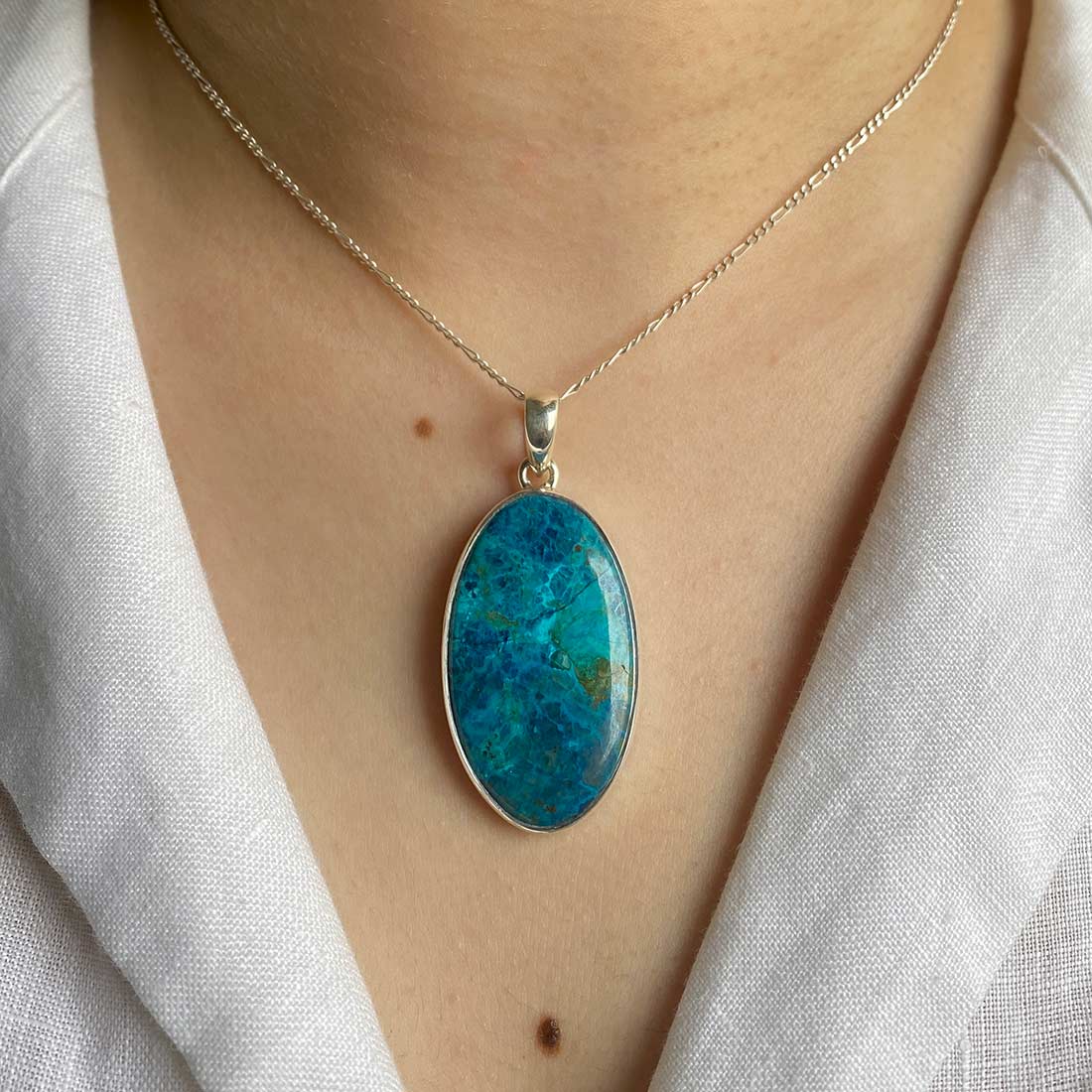 Premium Shattuckite Statement Pendant - STK-P-4