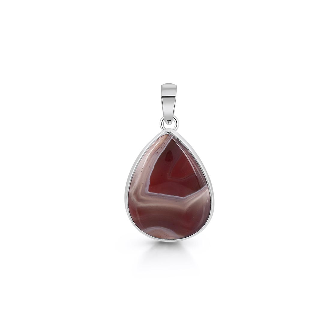 Premium Botswana Agate Pendant - Ultimate Healing Jewelry (RBA-P-21)