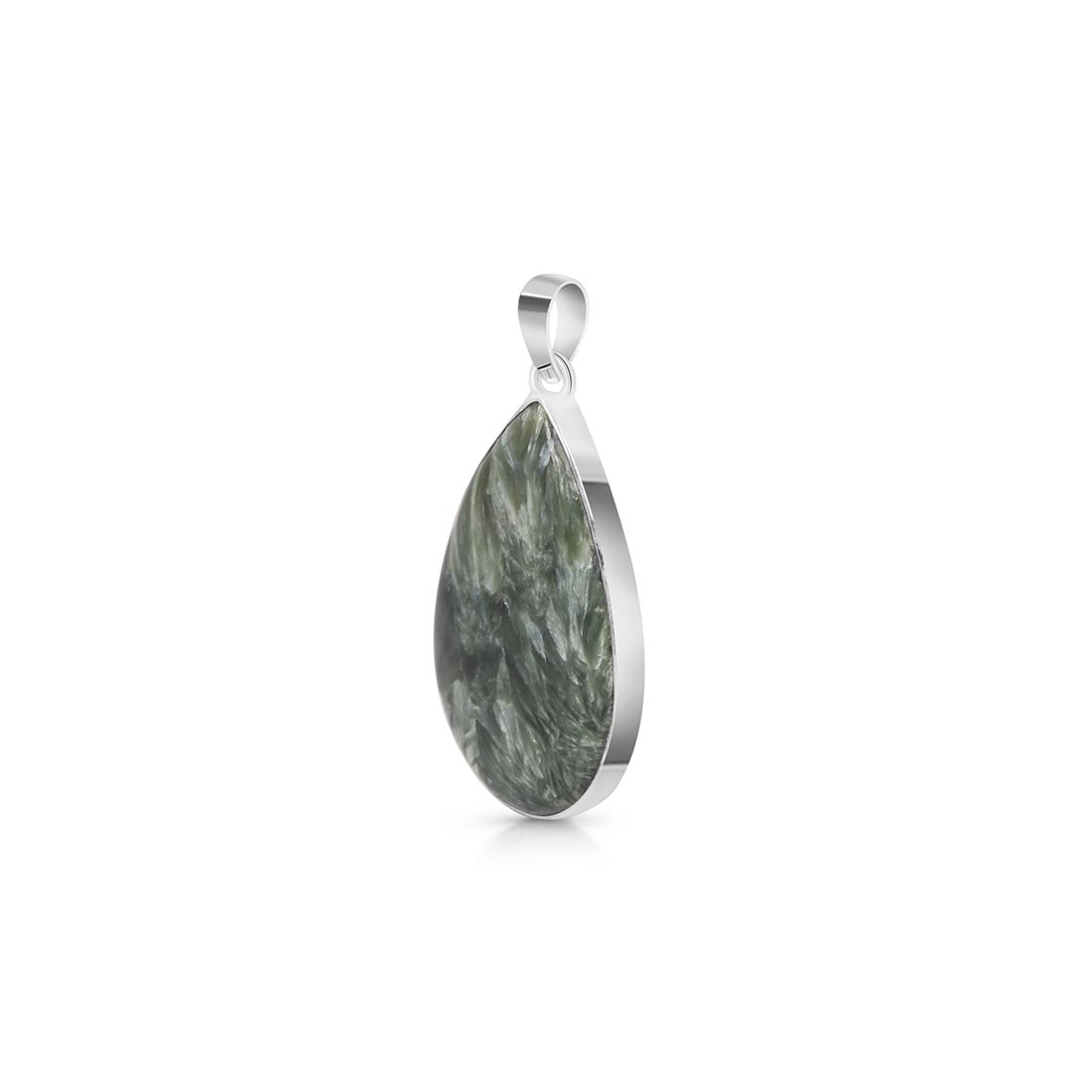 Premium Seraphinite Statement Pendant - SER-P-8