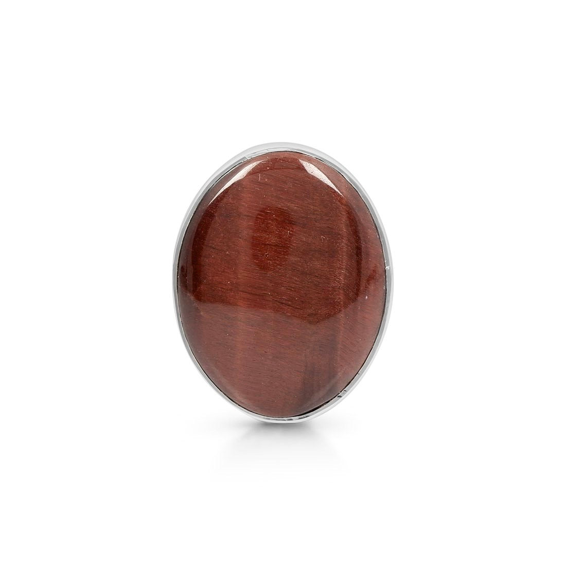 Premium Red Tiger Eye Adjustable Ring - Bold Statement Jewelry