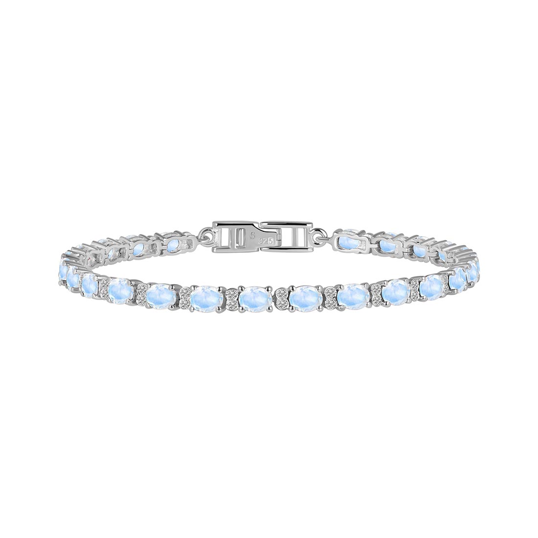 Premium Moonstone Bracelet | Elegant 925 Sterling Silver Jewelry (RBM-SB-112)