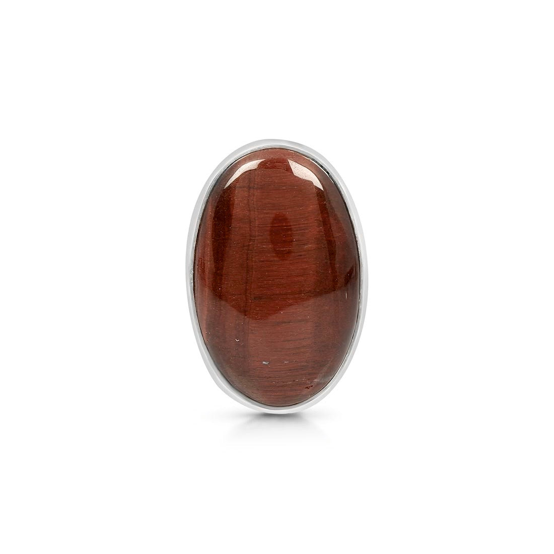 Premium Red Tiger Eye Adjustable Ring - Bold Statement Jewelry