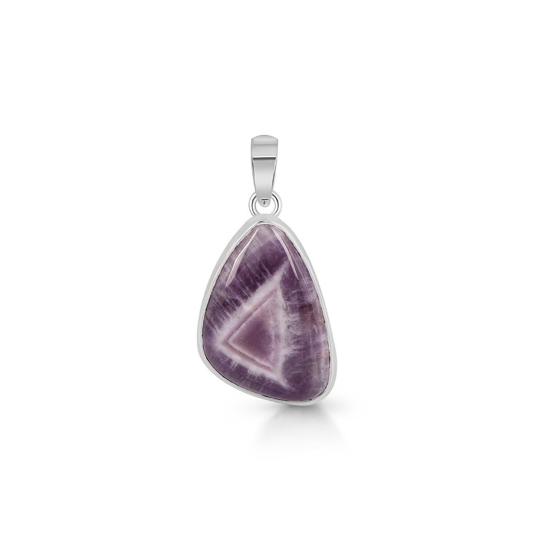 Premium Amethyst Lace Agate Pendant - Ultimate Elegance