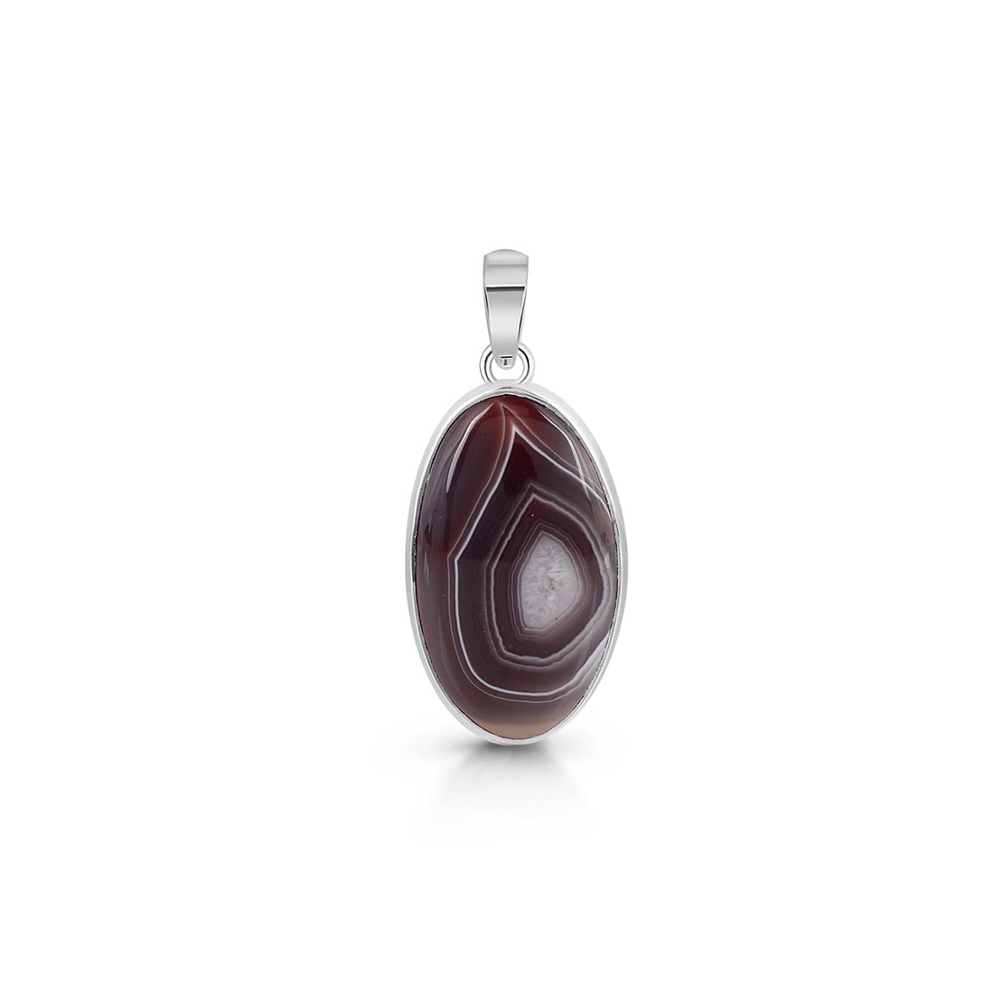 Premium Botswana Agate Pendant - Ultimate Healing & Style (RBA-P-32)