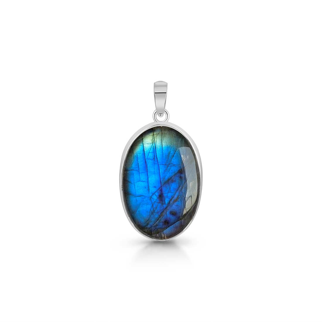 Premium Labradorite Pendant - LBD-P-4 | Elegant Silver Jewelry