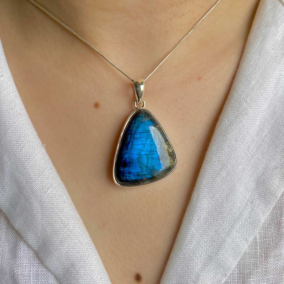 Premium Labradorite Pendant - Ultimate Transformation Jewelry